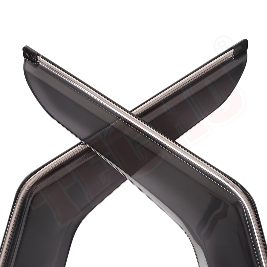 DOOR VISOR FOR MAHINDRA TUV 300 CHROME LINE 2015