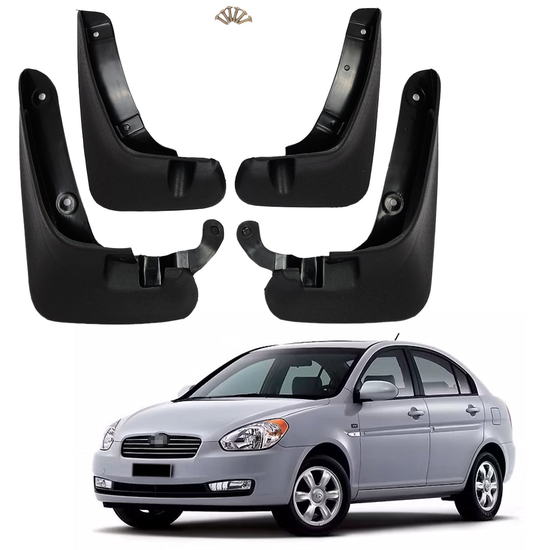 HYUNDAI VERNA 2006-2010, SET OF 4 PCS  MUD GUARD