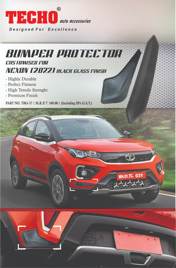 NEXON (2022 ONWARDS) BLK GLASS FINISH , BUMPER GUARD