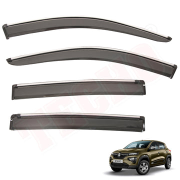DOOR VISOR FOR  RENAULT KWID I.M. CHROME LINE 2015-2020