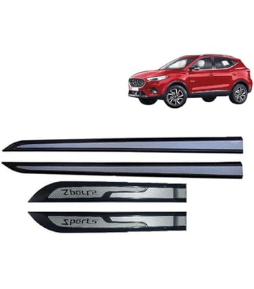 M.G. ASTOR BLACK WITH CHROME 2021 ONWARDS, SET OF 4 PCS  DOOR BEADING