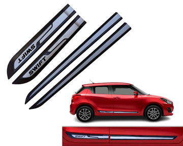 MARUTI SWIFT CHROME FLEX LINE 2011-2017, SET OF 4 PCS  DOOR BEADING
