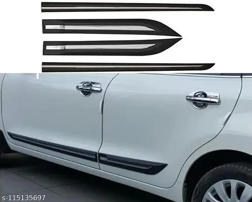 XUV-300 /XUV-3XO BLACK WITH CHROME 2019 ONWARDS, SET OF 4 PCS  DOOR BEADING
